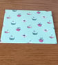 Christmas gift card envelope - mince pies and Christmas pudding cupcakes