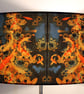 Koi on Cobalt Drum Lampshade by Lily Greenwood - Large - 45cm - Image 3
