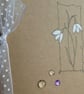 Snowdrops on Kraft Card  Birthday Card - Image 6