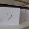 Pack of 5 Blank White Heart Cards