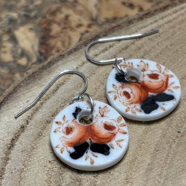 Handmade Drop Earrings, Unique, sustainable Jewellery Ceramic Christmas Gifts