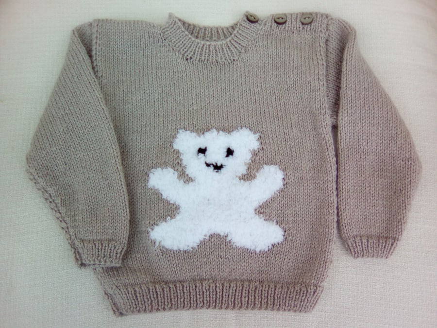 Toddlers Jumper with Teddy Motif