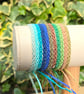 Micro Macrame Bracelet Rhombus Design - Friendship gift - Image 3