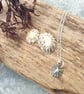 Small Silver limpet shell pendant - Image 1