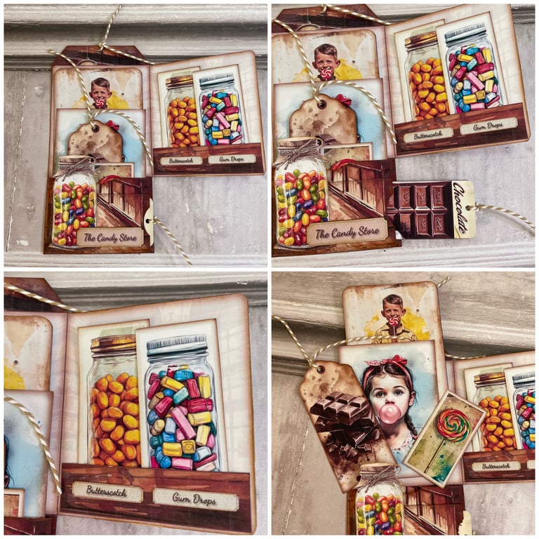 Folio - The Candy Store, Pocket and Tags by Carolee Crafts PB9 0039