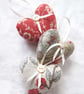 SET OF 3 LAVENDER BAGS - HEART SHAPED AND HAND EMBROIDERED - Image 3
