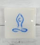 Trinket Dish Featuring a Blue Meditation Inspired Figure - Image 2