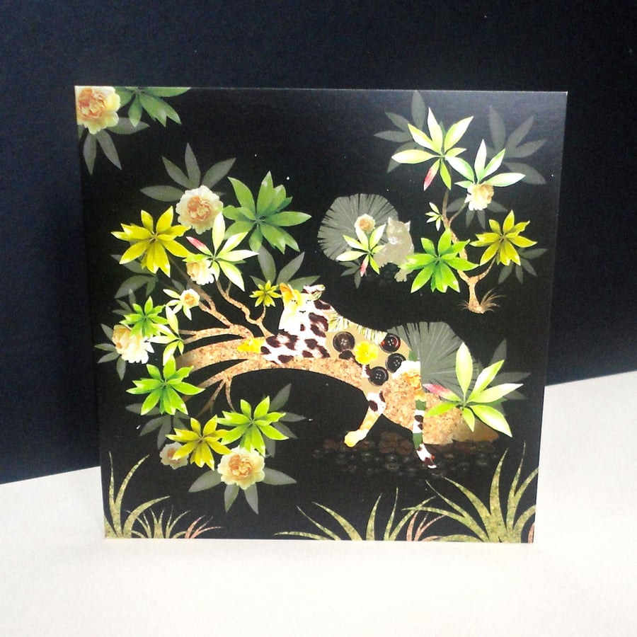The Lazy Leopard Greeting Card