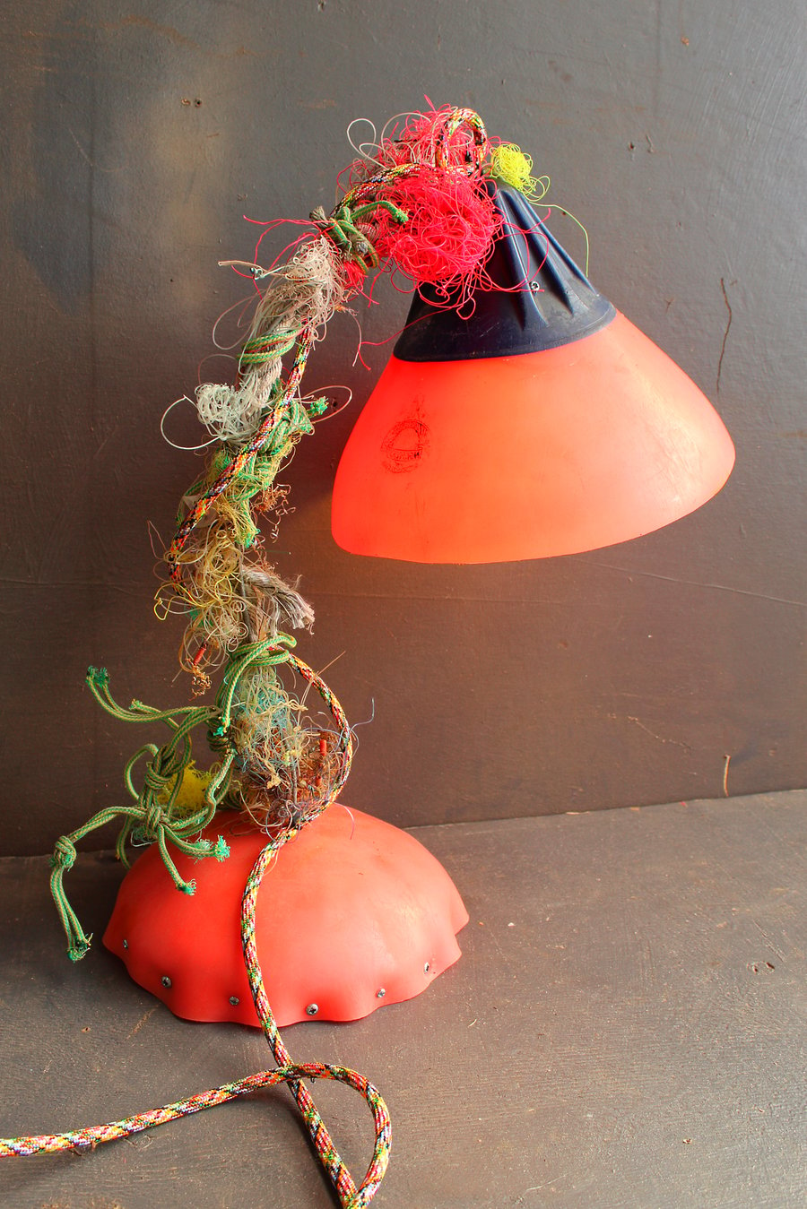 Mooring Bouy table Lamp,Upcycled nautical fishing boat lamp,Urban LED Bulb incl 