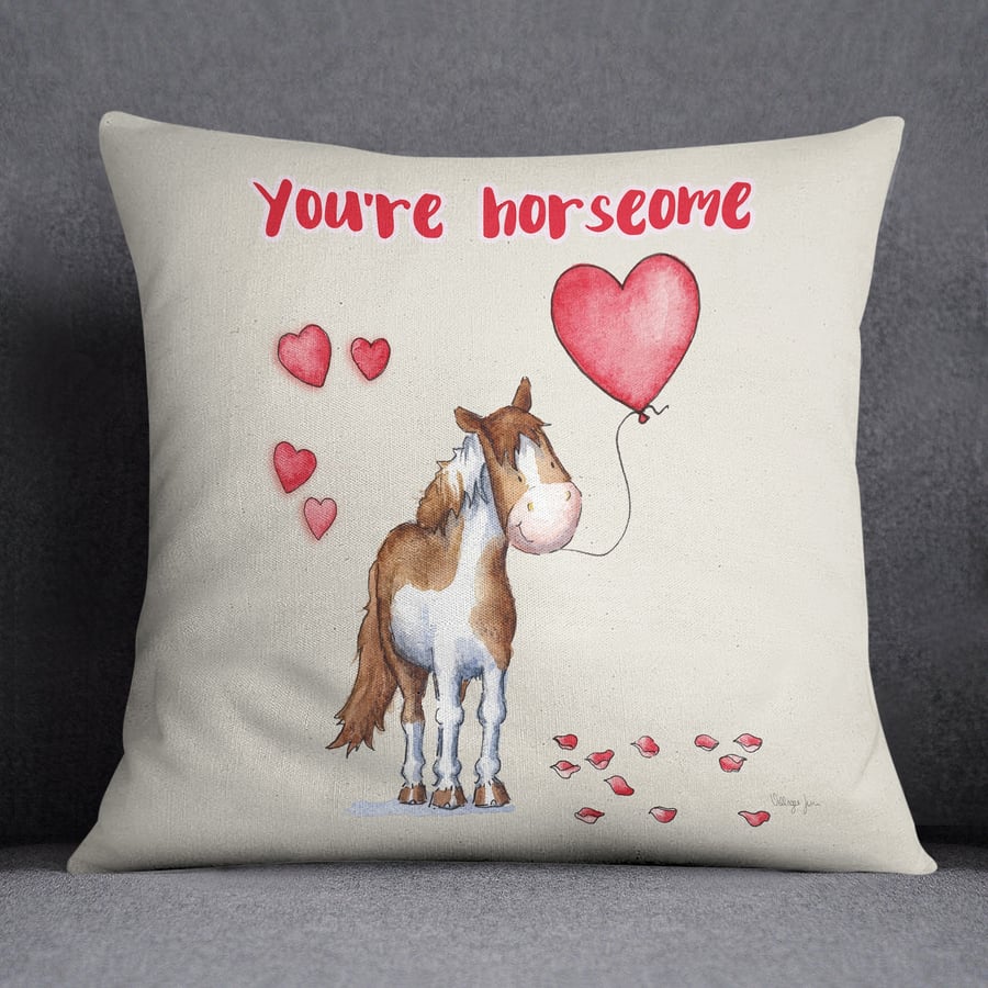 You're Horesome Valentine's Cushion