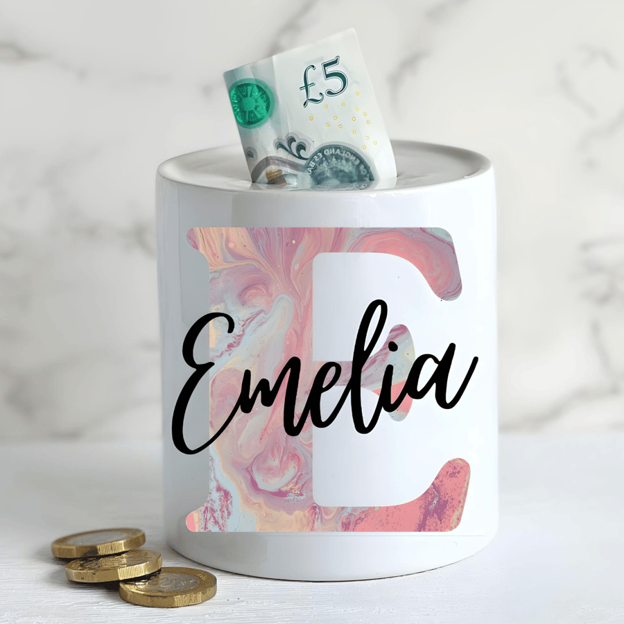 Personalised Ceramic Money Box -Novelty Present... - Folksy
