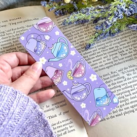 Cup Of Tea Bookmark, Tea Lovers Gift, Tea and Reading, Gift For Readers.