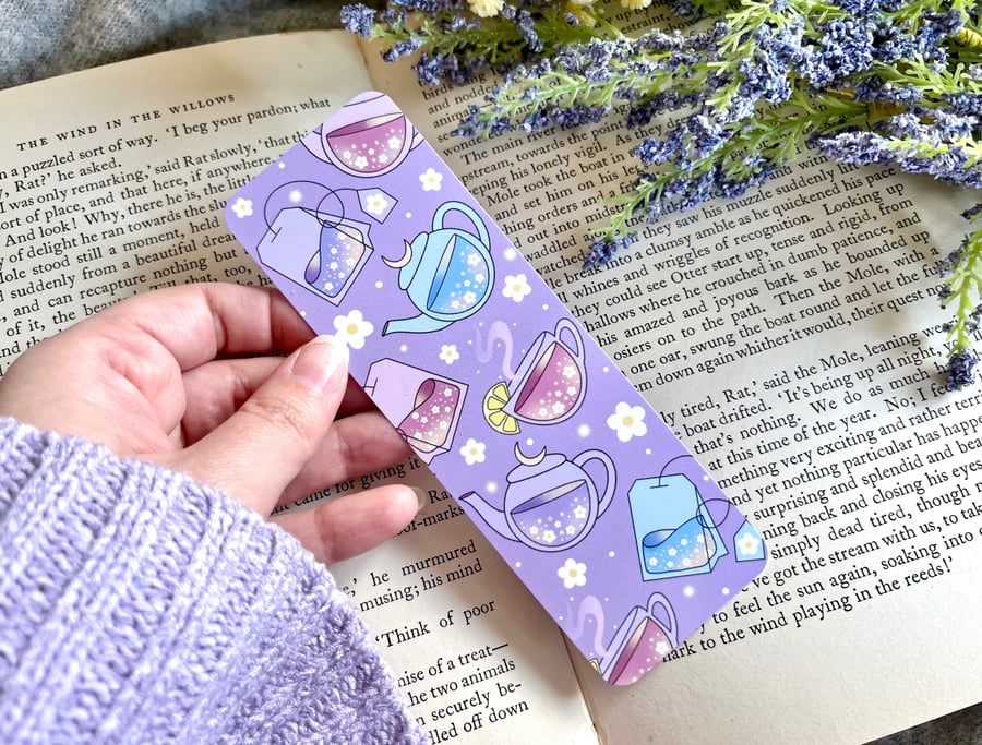 Cup Of Tea Bookmark, Tea Lovers Gift, Tea and Reading, Gift For Readers.
