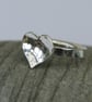 Silver Ring with Domed Heart, size M-N - Image 2