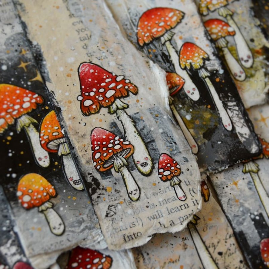 toxic toadstool bookmark (no.10)
