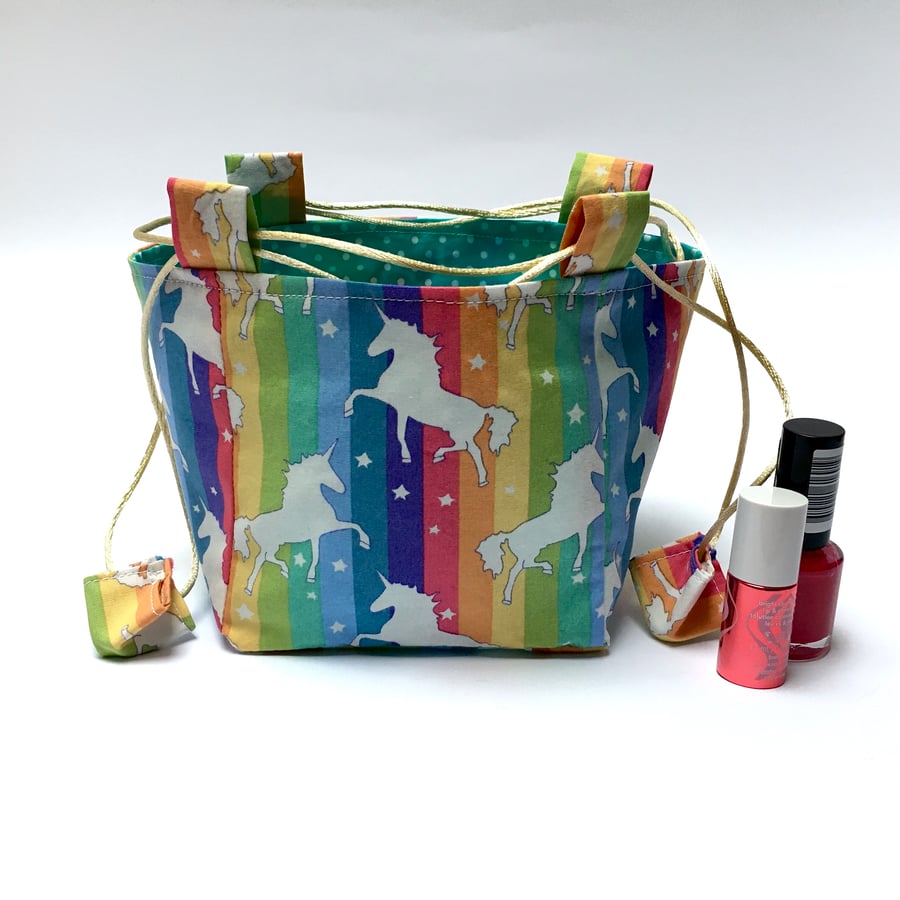 Rainbow Unicorn Rice Bag Gift Bag 