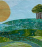 Original Framed Mixed Media Painting Of Landscape With Trees - Early Morning - Image 2