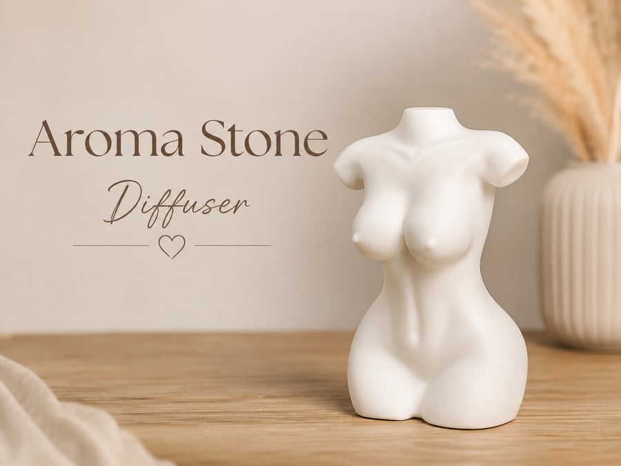 Female Body Aroma Stone Diffuser – Handmade Plaster Scent Stone