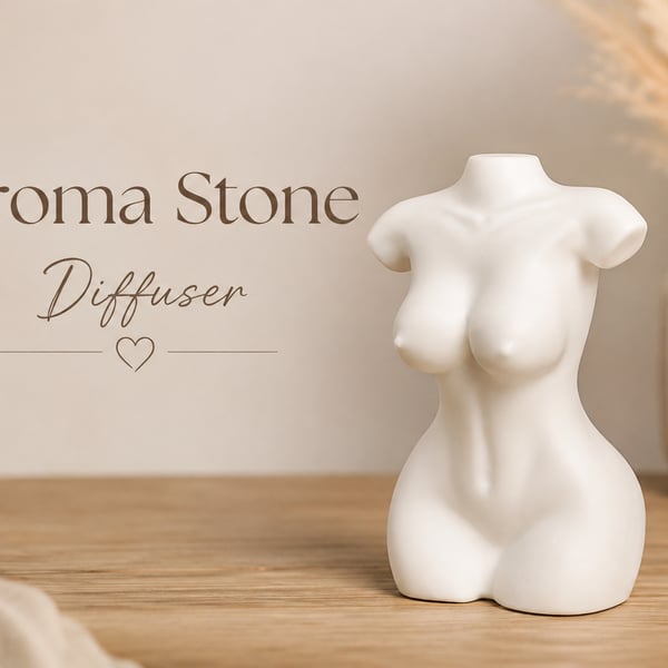 Female Body Aroma Stone Diffuser – Handmade Plaster Scent Stone