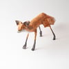 Fritz Small Paper Mache Fox Sculpture