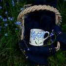 Forget-me-not Country Mug - Hand Painted