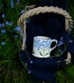 Forget-me-not Country Mug - Hand Painted - Image 1