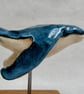 Ceramic Humpback Whale Sculpture, Small Ocean Animal Ornament, Bathroom Shelf - Image 7