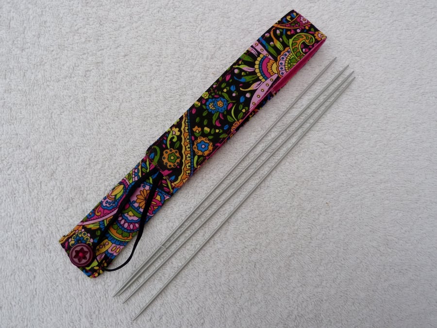 Set 2.00 mm 23cm long DPN in Paisly and Pink C... - Folksy