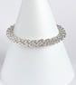 Sterling Silver Ladies Lace Chainmaille Bracelet  - Image 10