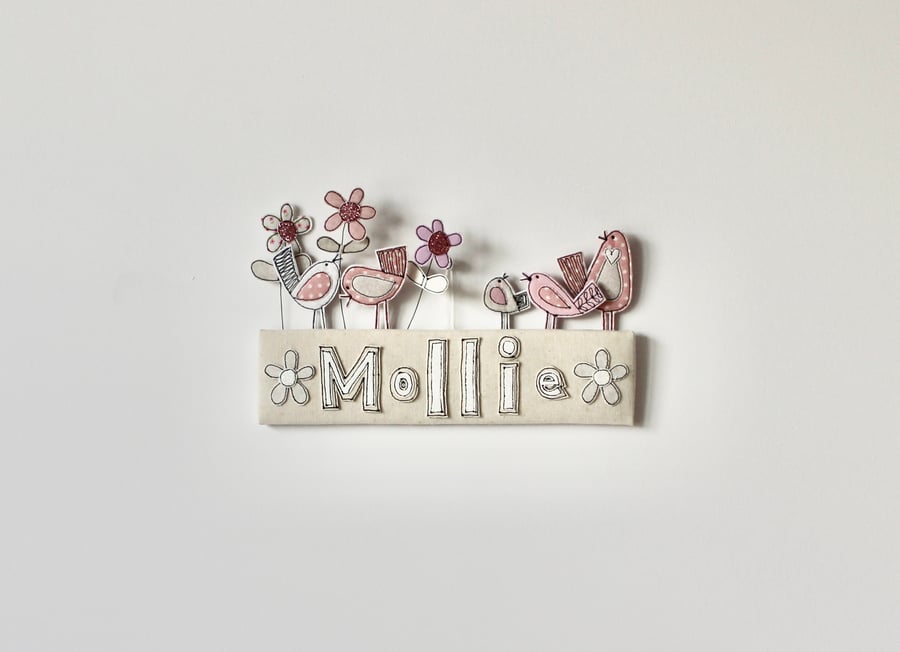 Special Order for Helen - Door Plaque for Mollie