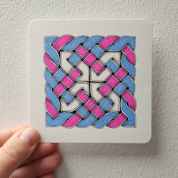 Original Art - Trans Pride Celtic Knot