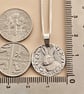 Hare Engraved Sterling Silver Coin Necklace - Image 4