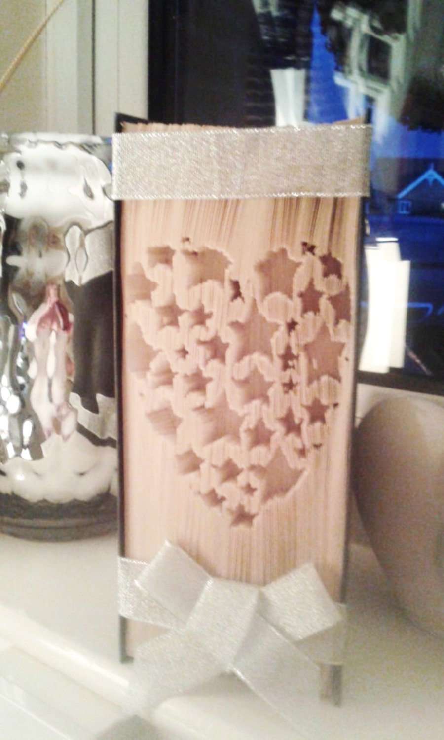 Heart from Stars CUT & FOLD Book Folding Pattern - EMAILED PDF PATTERN