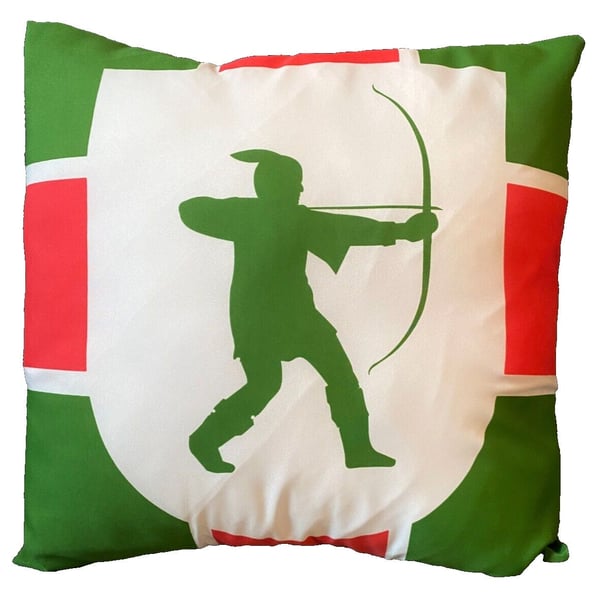 16" x 16" Nottinghamshire Nottingham Notts Flag Cushion Cover Sleeve