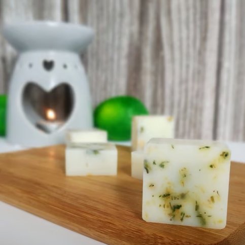 Lime & Vanilla Botanical Soy Wax Melts - Scented Wax Melts - Handmade