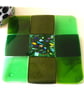 Fused Glass Trivet Green Trivet 16cm 032 - Image 1