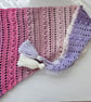 Purples pinks and cream triangle scarf - Image 5