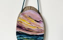 Original Seascape Hanging Wooden Log Slices