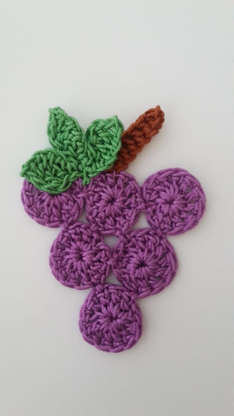 Crochet Grapes  Applique- Crafts- Cardmaking - Embellishments