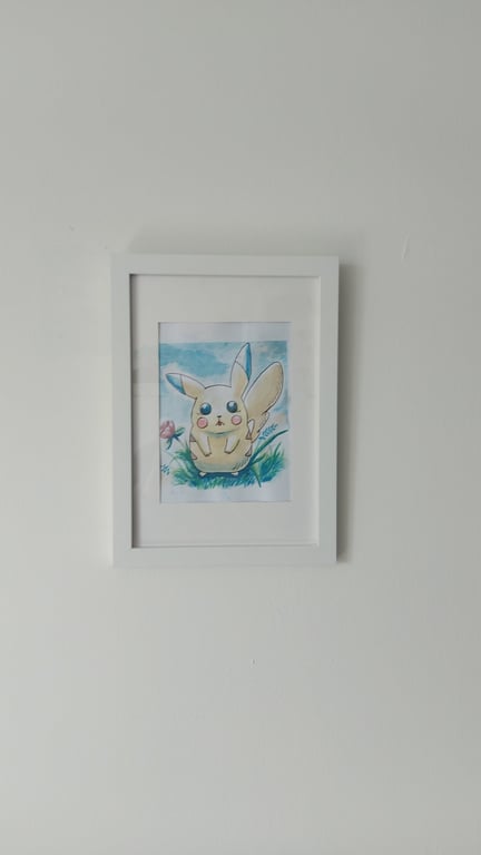 Cute characters Watercolours framed