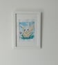 Cute characters Watercolours framed