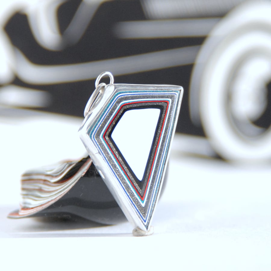 Jeep fordite necklace - trapezoid