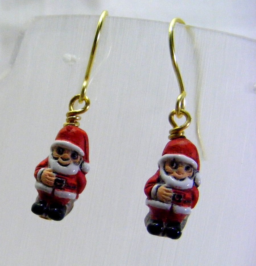 Santa Christmas Earrings