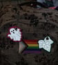 Reflective Ghost Embroidered Charm - Image 3