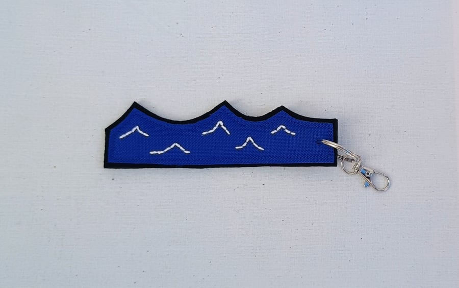 Blue Wave Keyring - Bag Charm