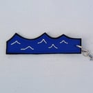 Blue Wave Keyring - Bag Charm