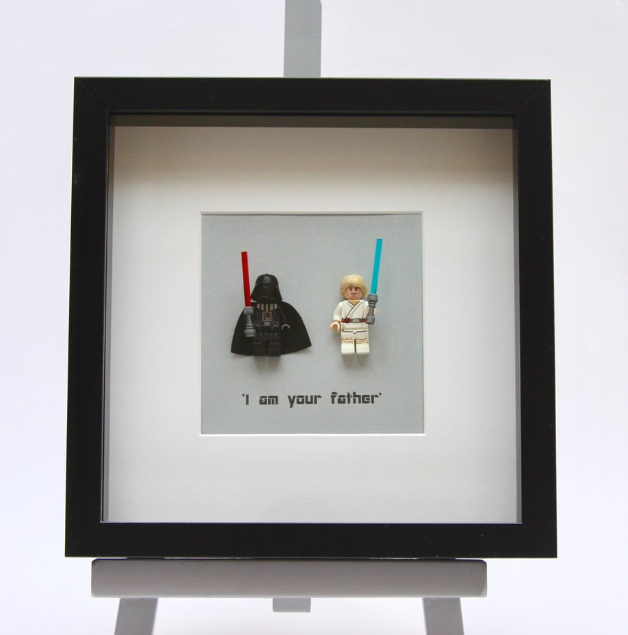Darth Vader & Luke Skywalker mini Figure frame