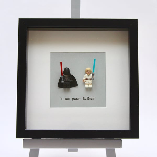 Darth Vader & Luke Skywalker mini Figure frame