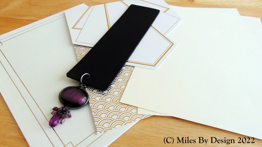 Gothic Inspired Bookmark with Gifting Card and Envelope
