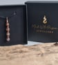 Handmade Natural Brown Banded Agate & Copper Pendant Necklace Gift Boxed - Image 3